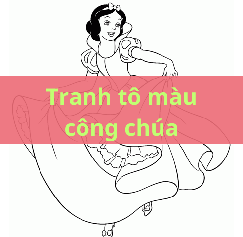tranh to mau cong chua